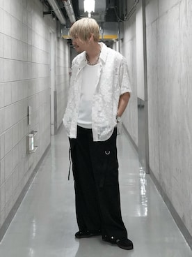 「cii（シー）のアイテム」を使った、KE-ICHIさん（メンズ・177cm）の夏コーディネート