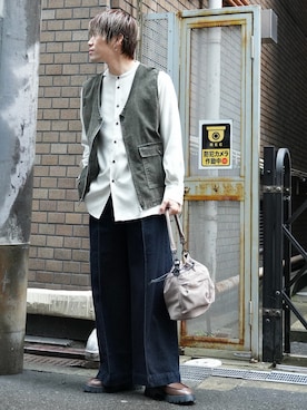 「cii（シー）のアイテム」を使った、KE-ICHIさん（メンズ・177cm）の冬コーディネート