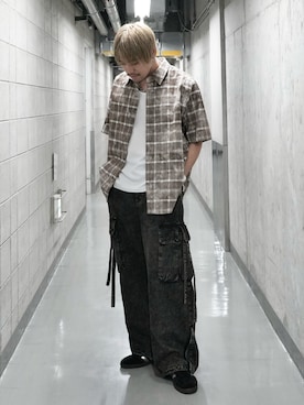 「cii（シー）のアイテム」を使った、KE-ICHIさん（メンズ・177cm）の夏コーディネート