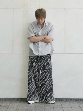 「グレーコーデ」｜KE-ICHIさん（メンズ・177cm）の夏コーディネート