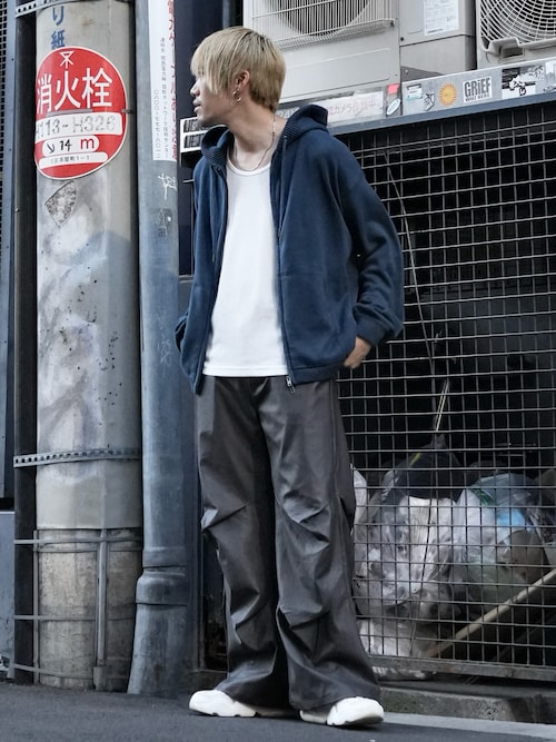 Tuck PU slacks/タックPUスラックス（その他パンツ）｜Casper John