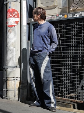 「PHILTHEORY（フィルセオリー）のアイテム」を使った、KE-ICHIさん（メンズ・177cm）の春コーディネート