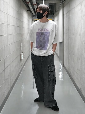「cii（シー）のアイテム」を使った、KE-ICHIさん（メンズ・177cm）の夏コーディネート