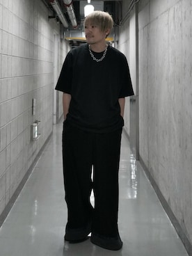 「CASPER JOHN（キャスパージョン）のアイテム（Tシャツ/カットソー）」を使った、KE-ICHIさん（メンズ・177cm）の夏コーディネート