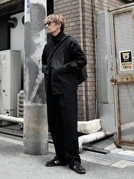 「CASPER JOHN（キャスパージョン）のアイテム」を使った、KE-ICHIさん（メンズ・177cm）の夏コーディネート