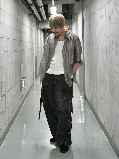 Denim parachute pants/デニムパラシュートパンツ