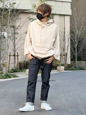 「CASPER JOHN」｜「アイテム（その他トップス）」を使った、KE-ICHIさん（メンズ・177cm）の春コーディネート