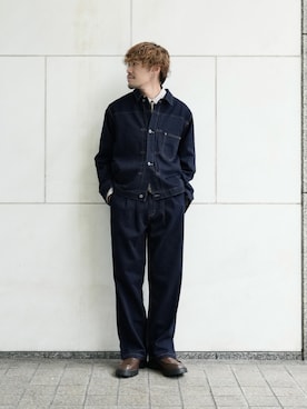 「CASPER JOHN（キャスパージョン）のアイテム」を使った、KE-ICHIさん（メンズ・177cm）の秋コーディネート