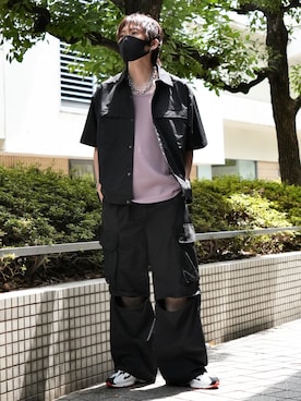 「cii（シー）のアイテム」を使った、KE-ICHIさん（メンズ・177cm）の夏コーディネート