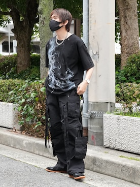 「cii（シー）のアイテム」を使った、KE-ICHIさん（メンズ・177cm）の夏コーディネート