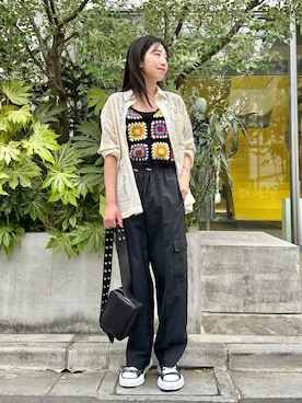 清水 みゆきさん（レディース・158cm）の春コーディネート