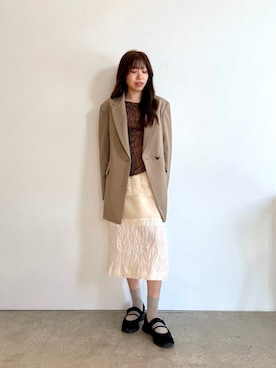 清水 みゆきさん（レディース・158cm）の秋コーディネート