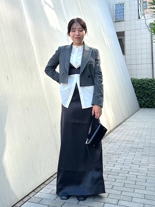 GANNI（ガニー）の「Double Satin Maxi Skirt（スカート）」 - WEAR