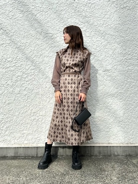 清水 みゆきさん（レディース・158cm）の秋コーディネート