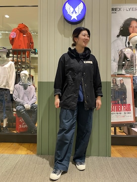 「AVIREX（アヴィレックス）のアイテム（モッズコート）」を使った、スーさん（レディース・162cm）の秋コーディネート