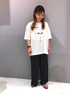 「SEVENDAYS=SUNDAY（セブンデイズサンデイ）のアイテム（Tシャツ/カットソー）」を使った、maikoさん（レディース・157cm）の秋コーディネート