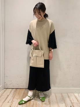 「グリーンサンダル」｜tomomiさん（レディース・159cm）の春コーディネート