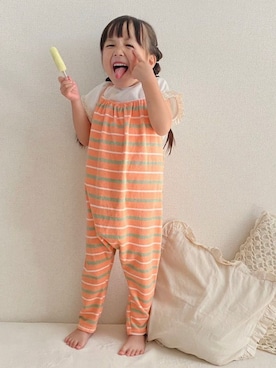 fukaさん（キッズ・110cm）の夏コーディネート