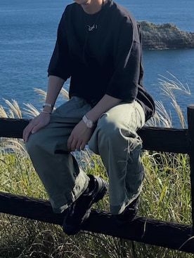 「Our Legacy（アワーレガシー）のアイテム」を使った、棋士藤井聡太の将棋トレーニングさん（メンズ・166cm）の秋コーディネート