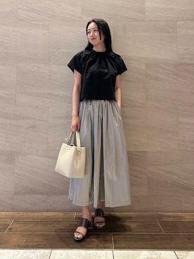 「URBAN RESEARCH ROSSO WOMEN（アーバンリサーチ　ロッソ）のアイテム（スカート）」を使った、MIREIさん（レディース・165cm）の春コーディネート