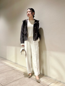「URBAN RESEARCH ROSSO」｜「アイテム（ブルゾン）」を使った、MIREIさん（レディース・165cm）の冬コーディネート