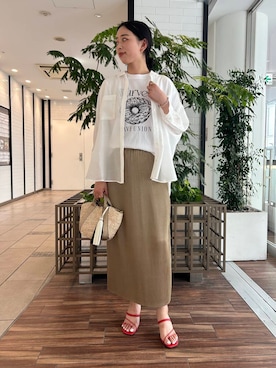 「URBAN RESEARCH ROSSO WOMEN（アーバンリサーチ　ロッソ）のアイテム」を使った、MIREIさん（レディース・165cm）の夏コーディネート