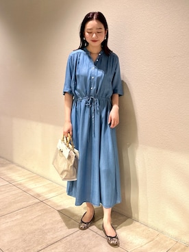 「カコバッグ」｜「アイテム（シューズ）」を使った、MIREIさん（レディース・165cm）の春コーディネート