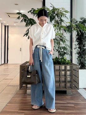 「URBAN RESEARCH ROSSO WOMEN（アーバンリサーチ　ロッソ）のアイテム」を使った、MIREIさん（レディース・165cm）の夏コーディネート