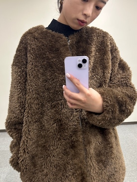 「アイテム（ノーカラージャケット）」を使った、MIREIさん（レディース・165cm）の秋コーディネート