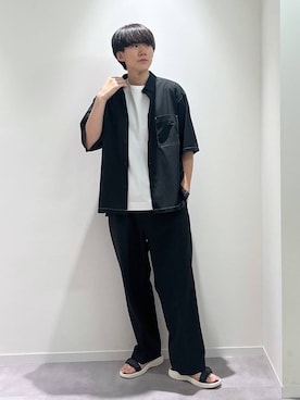 「GLOBAL WORK（グローバルワーク）のアイテム（シューズ）」を使った、おませさん（メンズ・175cm）の夏コーディネート
