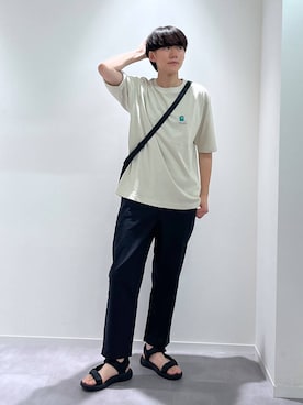 「GLOBAL WORK（グローバルワーク）のアイテム（シューズ）」を使った、おませさん（メンズ・175cm）の夏コーディネート
