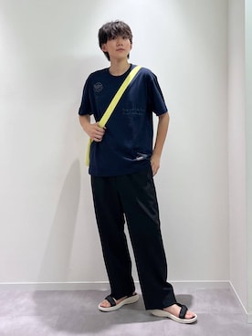 「GLOBAL WORK（グローバルワーク）の撥水ライト5ポケミニショルダー/252341（ショルダーバッグ）」を使った、おませさん（メンズ・175cm）の夏コーディネート