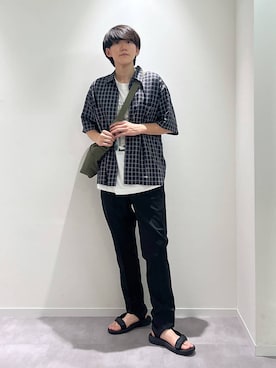 「アイテム（シューズ）」を使った、おませさん（メンズ・175cm・20代）の夏コーディネート