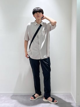 「アイテム（トートバッグ）」を使った、おませさん（メンズ・175cm）の夏コーディネート