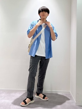 「GLOBAL WORK（グローバルワーク）のアイテム（シューズ）」を使った、おませさん（メンズ・175cm）の夏コーディネート