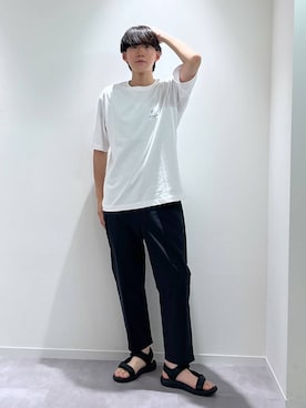 「GLOBAL WORK（グローバルワーク）のアイテム（シューズ）」を使った、おませさん（メンズ・175cm）の夏コーディネート