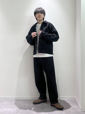 「GLOBAL WORK（グローバルワーク）のエアかるクラシックスニーカー/142642（スニーカー、ブラウン系）」を使った、おませさん（メンズ・175cm）の春コーディネート