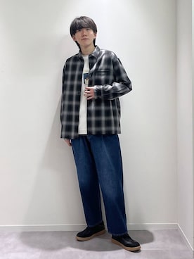 「GLOBAL WORK（グローバルワーク）のエアかるクラシックスニーカー/142642（スニーカー、ブラック系）」を使った、おませさん（メンズ・175cm）の春コーディネート
