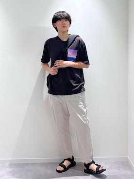 「GLOBAL WORK（グローバルワーク）のアイテム（シューズ）」を使った、おませさん（メンズ・175cm）の夏コーディネート