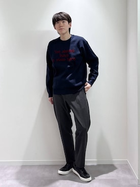 「GLOBAL WORK（グローバルワーク）のアーバンスラックス/576829（スラックス、グレー系）」を使った、おませさん（メンズ・175cm）の春コーディネート