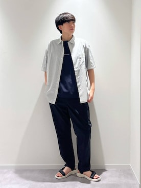 「GLOBAL WORK（グローバルワーク）のアイテム（シューズ）」を使った、おませさん（メンズ・175cm）の夏コーディネート
