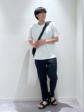 「アイテム（メッセンジャーバッグ）」を使った、おませさん（メンズ・175cm・20代）の夏コーディネート