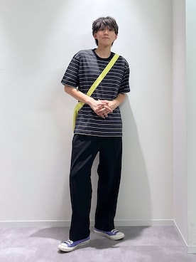 「GLOBAL WORK（グローバルワーク）の撥水ライト5ポケミニショルダー/252341（ショルダーバッグ）」を使った、おませさん（メンズ・175cm）の秋コーディネート