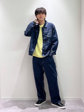 「アイテム（デニムジャケット）」を使った、おませさん（メンズ・175cm）の夏コーディネート