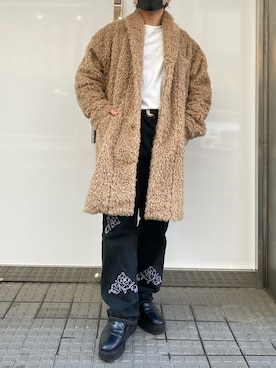 「LUSOR（ルーソル）のアイテム（ジャケット/アウター）」を使った、TAIGAさん（メンズ・168cm）の冬コーディネート