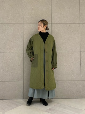 「キルティングコート」｜harumi ootukaさん（レディース・155cm）の秋コーディネート
