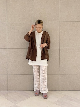 「alleybywcloset」｜「アイテム（ジャケット/アウター）」を使った、harumi ootukaさん（レディース・153cm）の夏コーディネート