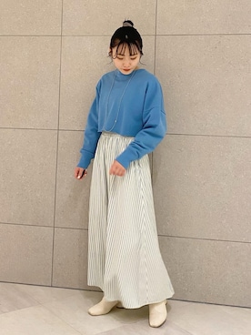 「ストレッチブーツ」｜harumi ootukaさん（レディース・155cm・20代）の冬コーディネート