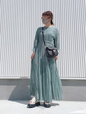 「COACH」｜「アイテム（ワンピース/ドレス）」を使った、ちろさん（レディース・152cm）の夏コーディネート