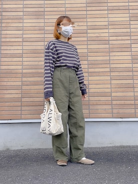 「ニコアンド」｜「アイテム（パンプス）」を使った、ちろさん（レディース・152cm）の秋コーディネート